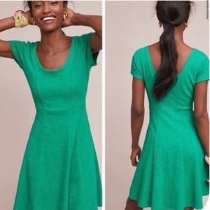 Anthropologie Maeve Nova Knit Dress Green Medium